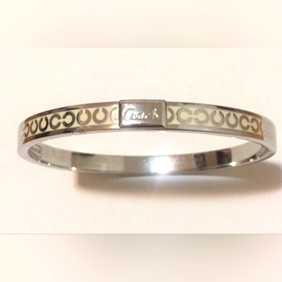 Coach Signature Thin Bangle Bracelet - Picture 1 of 6